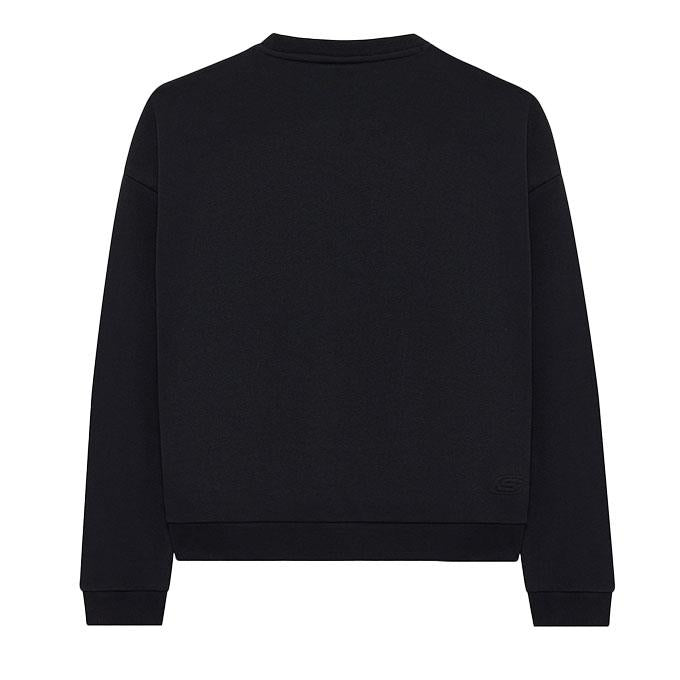 Skechers Essential Crewneck Siyah Kadın Sweatshirt