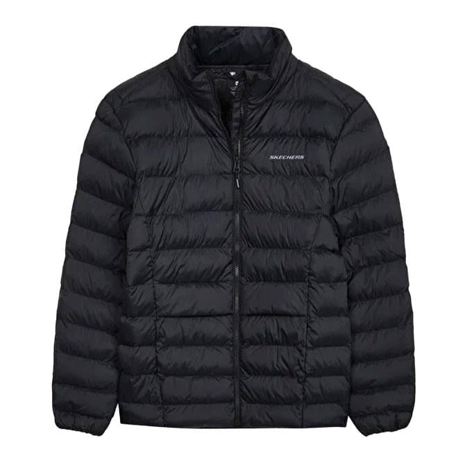 Skechers Outerwear Pop Up Detailed Padded Siyah Kadın Mont