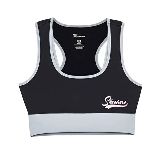 Skechers Performance Collection Mid Support Siyah Kadın Bra