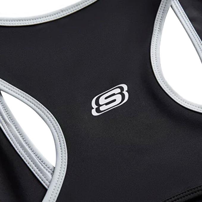 Skechers Performance Collection Mid Support Siyah Kadın Bra