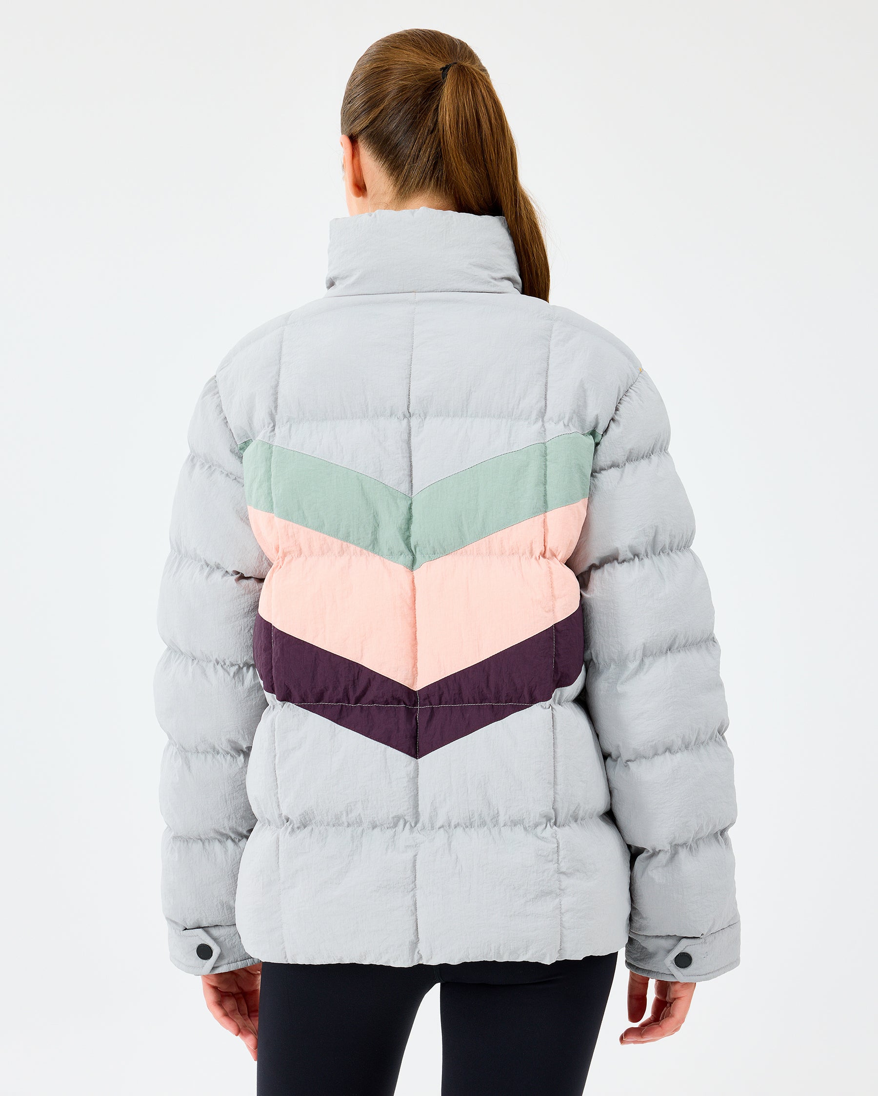 Skechers Puffer Jacket Gri Kadın Mont
