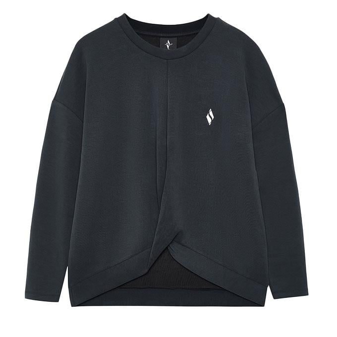 Skechers Soft Touch Crew Neck Siyah Kadın Sweatshirt