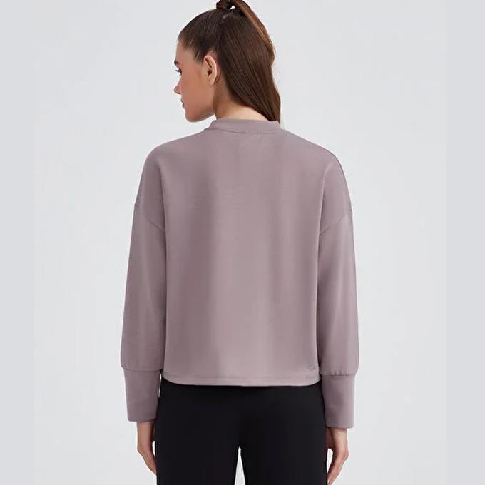 Skechers Soft Touch Eco Crew Neck Lila Kadın Sweatshirt
