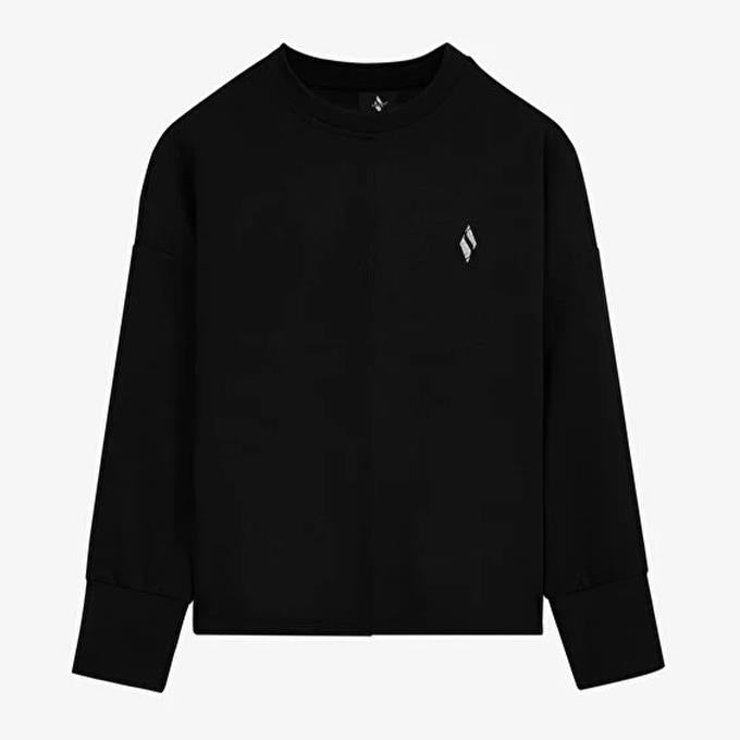 Skechers Soft Touch Eco Crew Neck Siyah Kadın Sweatshirt