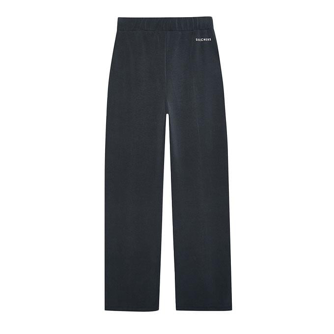 Skechers Soft Touch Wide Leg Siyah Kadın Eşofman Altı