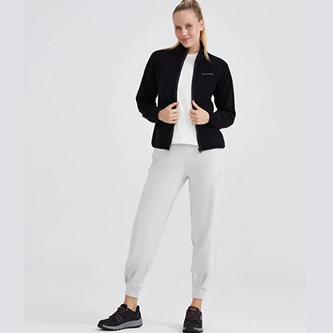Skechers Turtle Neck Full Zip Siyah Kadın Polar