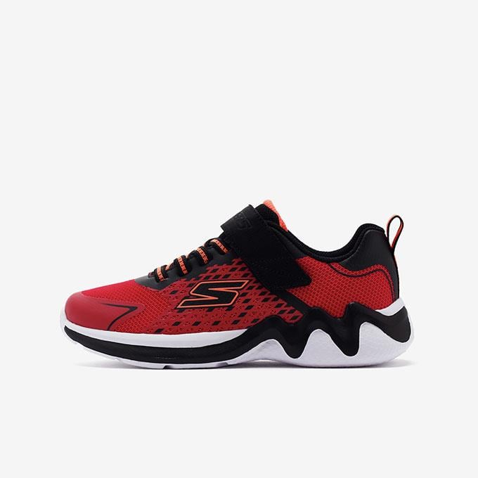 Skechers Wave Tek Çocuk - Erkek Kırmızı/Siyah Sneaker