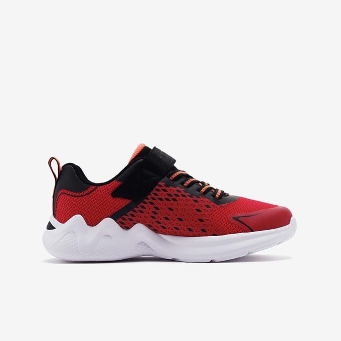 Skechers Wave Tek Çocuk - Erkek Kırmızı/Siyah Sneaker