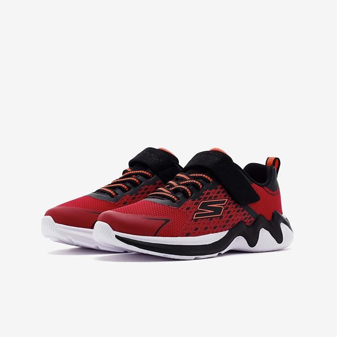 Skechers Wave Tek Çocuk - Erkek Kırmızı/Siyah Sneaker
