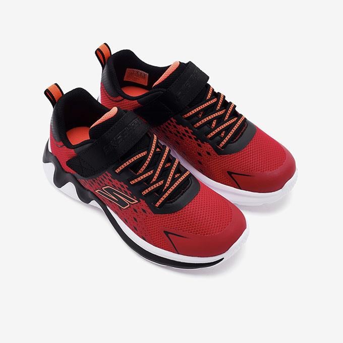 Skechers Wave Tek Çocuk - Erkek Kırmızı/Siyah Sneaker