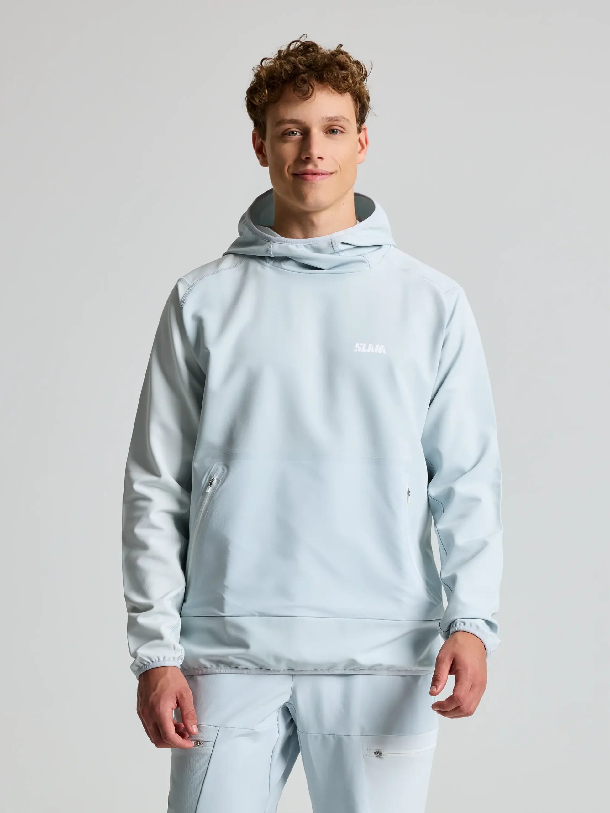 Slam Foil Tech Hoodie Gri Erkek Sweatshirt