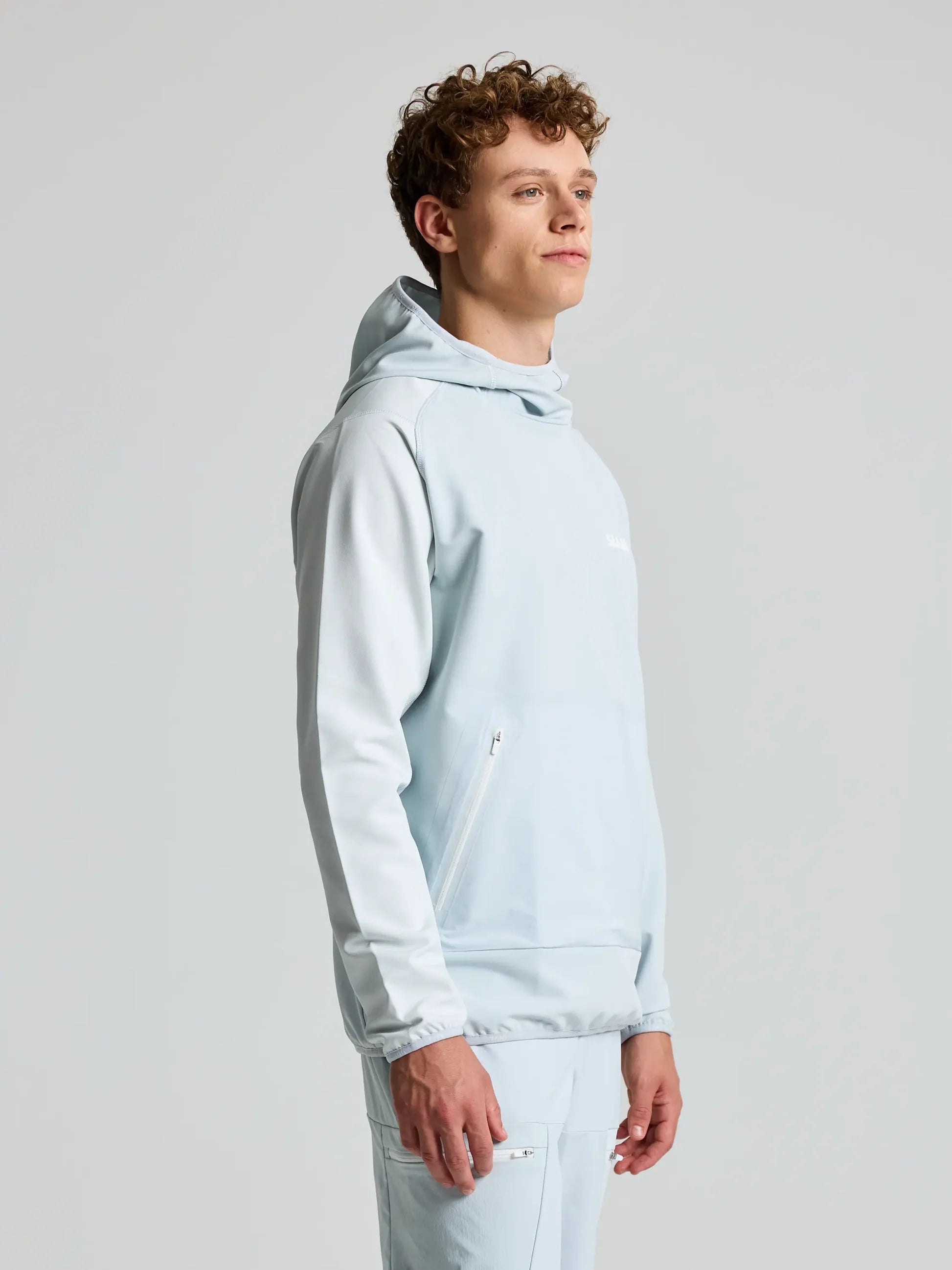 Slam Foil Tech Hoodie Gri Erkek Sweatshirt