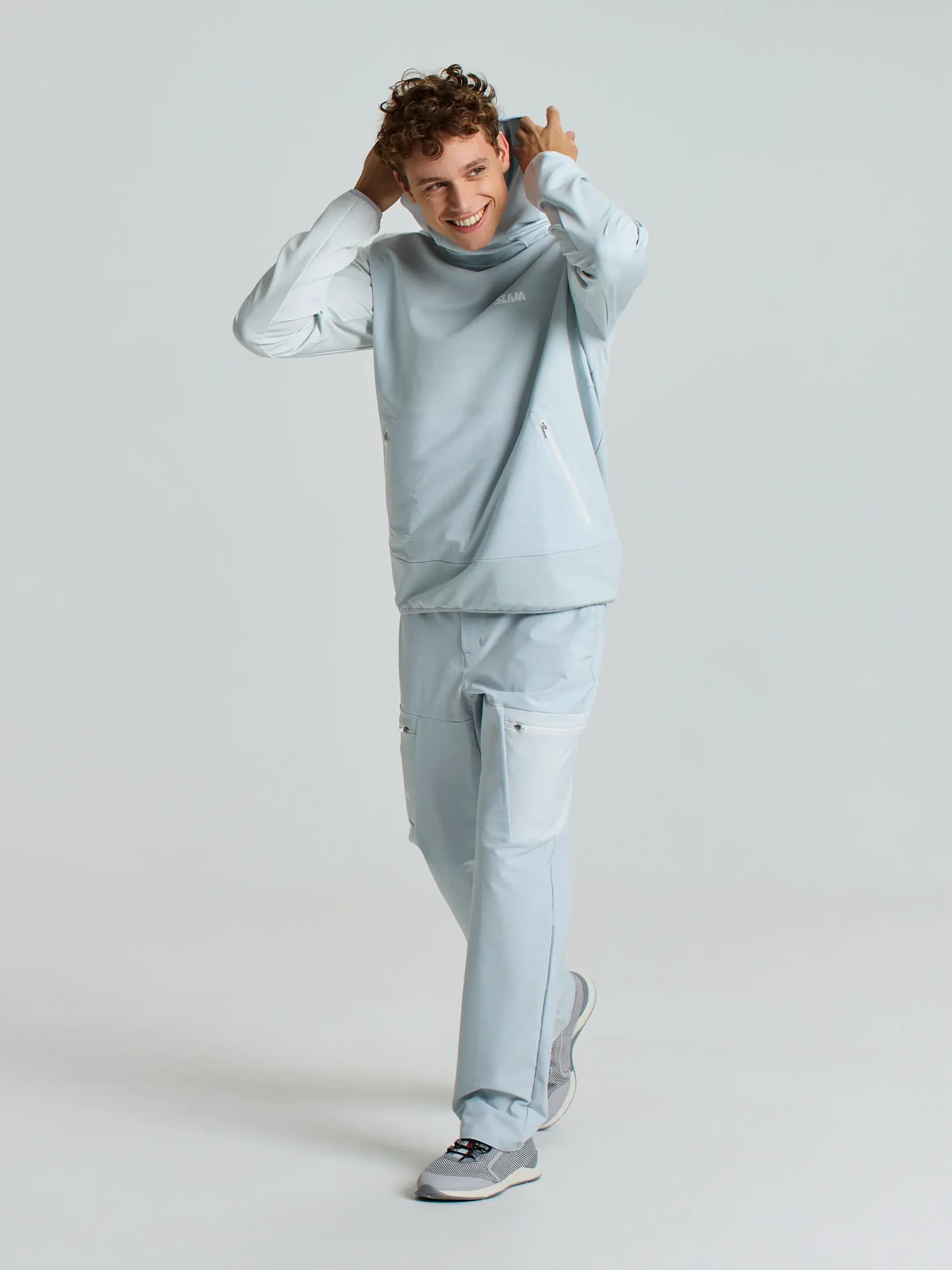 Slam Foil Tech Hoodie Gri Erkek Sweatshirt