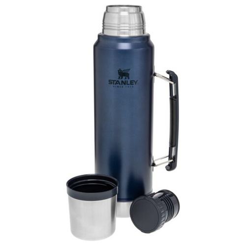 Stanley Classic Vacuum Bottle 1 LT Unisex Termos - Mavi - görsel 2