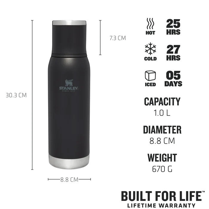 Stanley Adventure To-Go Bottle 1 LT Siyah Unisex Termos - Matara