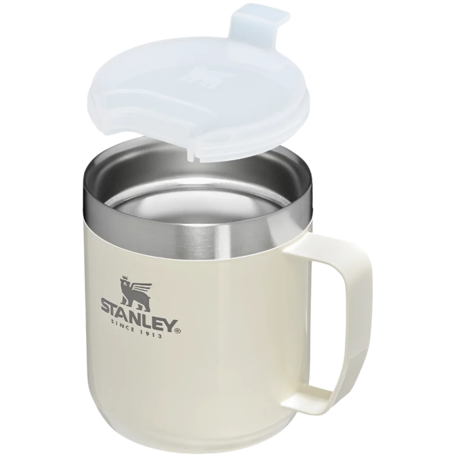 Stanley The Everyday Camp Mug 0.35 LT Unisex Termos - Krem - görsel 3