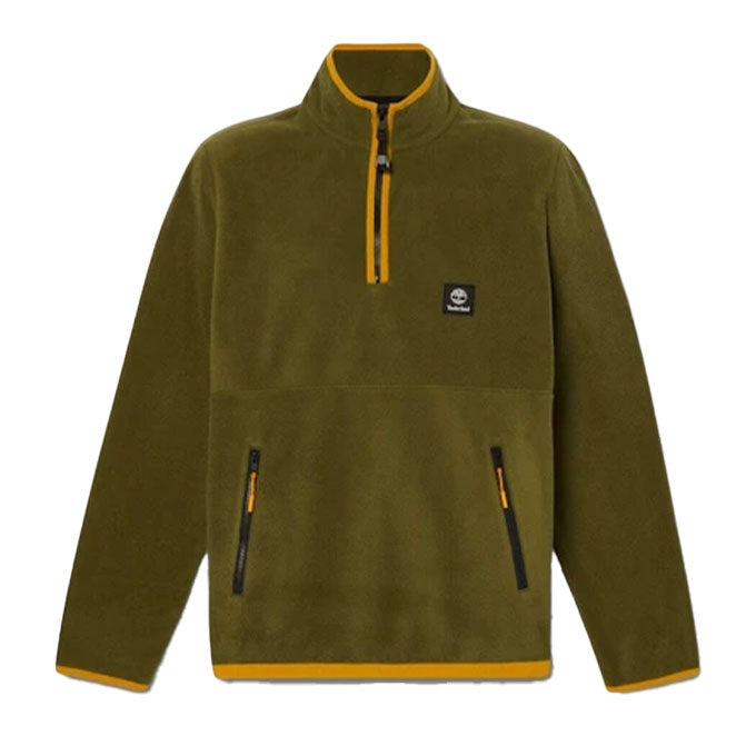 Timberland 1/4 Zip Fleece Erkek Dark Olıve Sweatshırt -  Polar