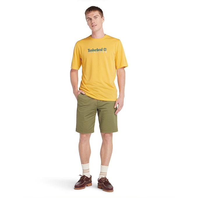 Timberland Antı-Uv Outdoor Graphıc Erkek Mımosa T-Shirt