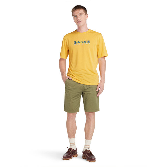 Timberland Antı UV Outdoor Graphic Sarı Erkek T-Shirt