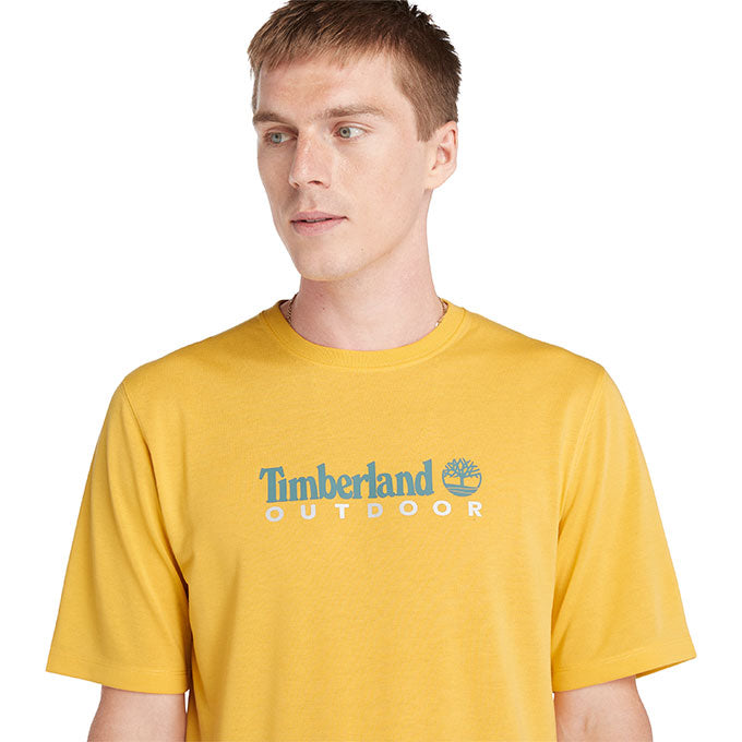 Timberland Antı UV Outdoor Graphic Sarı Erkek T-Shirt