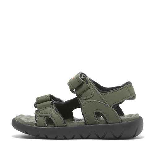 Timberland Backstrap Çocuk Sandalet - Yeşil-Siyah
