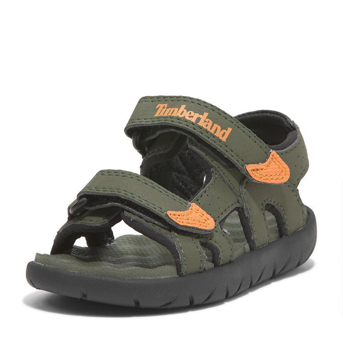 Timberland Backstrap Çocuk Sandalet - Yeşil-Siyah