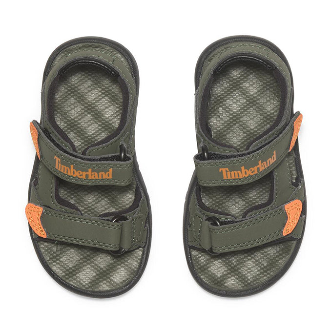 Timberland Backstrap Çocuk Sandalet - Yeşil-Siyah