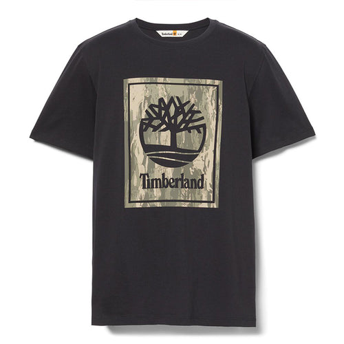 Timberland Camo Short Sleeve Erkek T-Shirt - Siyah