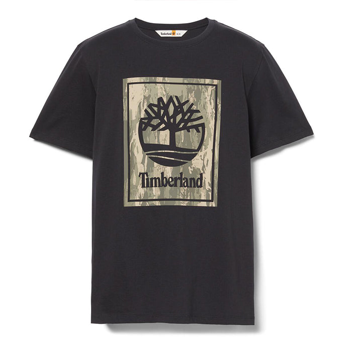 Timberland Camo Short Sleeve Siyah Erkek T-Shirt