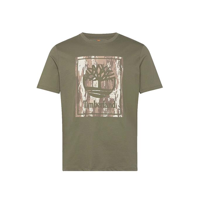 Timberland Camo Short Sleeve Haki Erkek T-Shirt