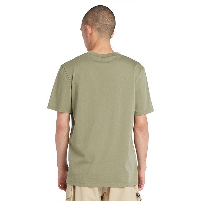 Timberland Camo Tree Logo Short Sleeve Haki Erkek T-Shirt