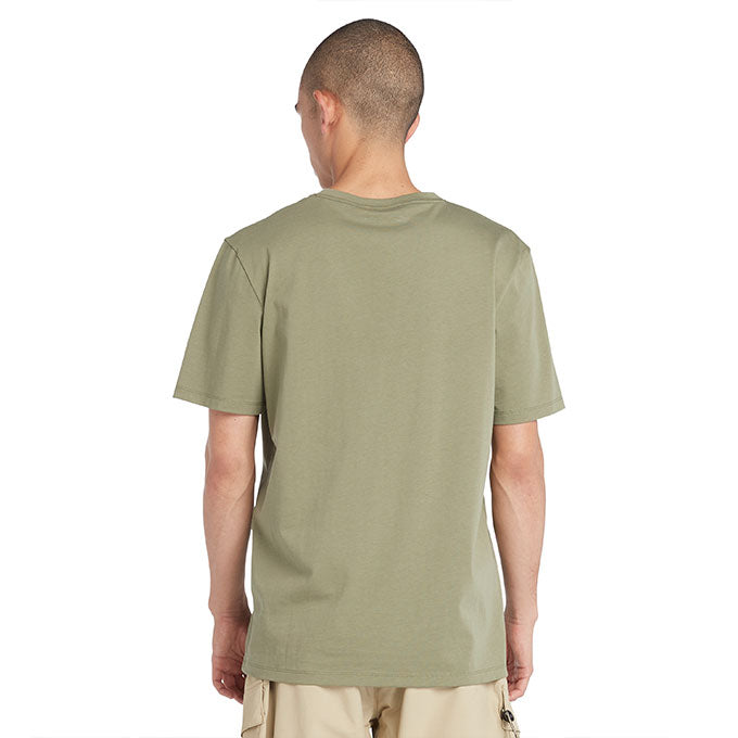 Timberland Camo Tree Logo Short Sleeve Haki Erkek T-Shirt