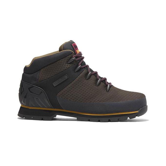 Timberland Euro Sprint Mid Lace Up Waterproof Kahverengi Erkek Outdoor Bot
