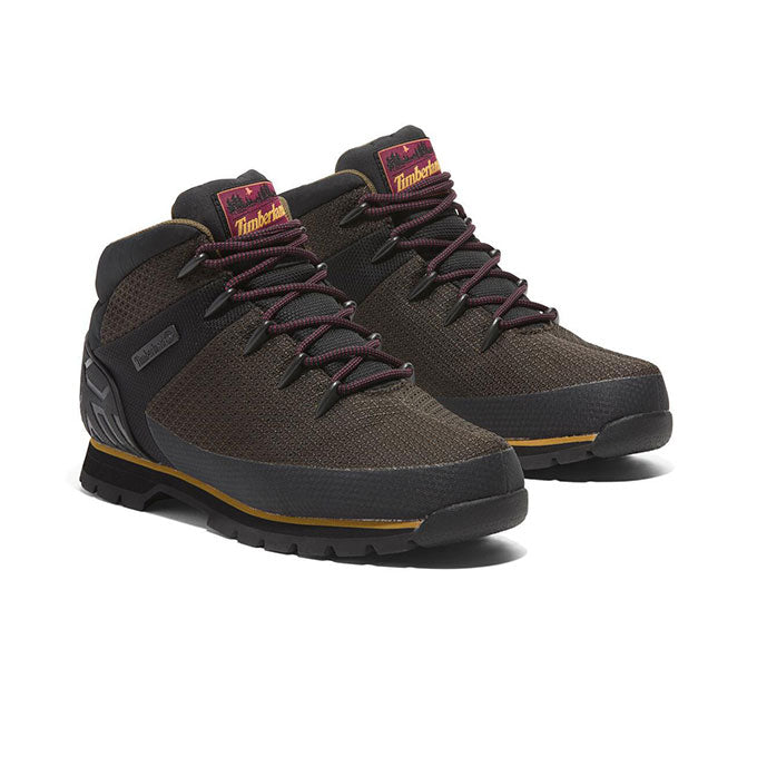 Timberland Euro Sprint Mid Lace Up Waterproof Erkek Outdoor Bot - Kahverengi