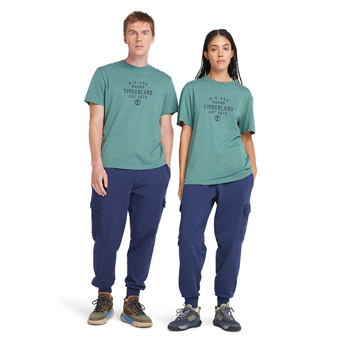 Timberland Front Graphic Short Sleeve Yeşil Erkek T-Shirt