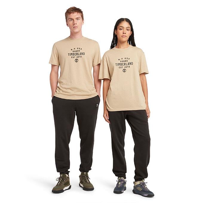 Timberland Front Graphic Short Sleeve Beyaz Erkek T-Shirt