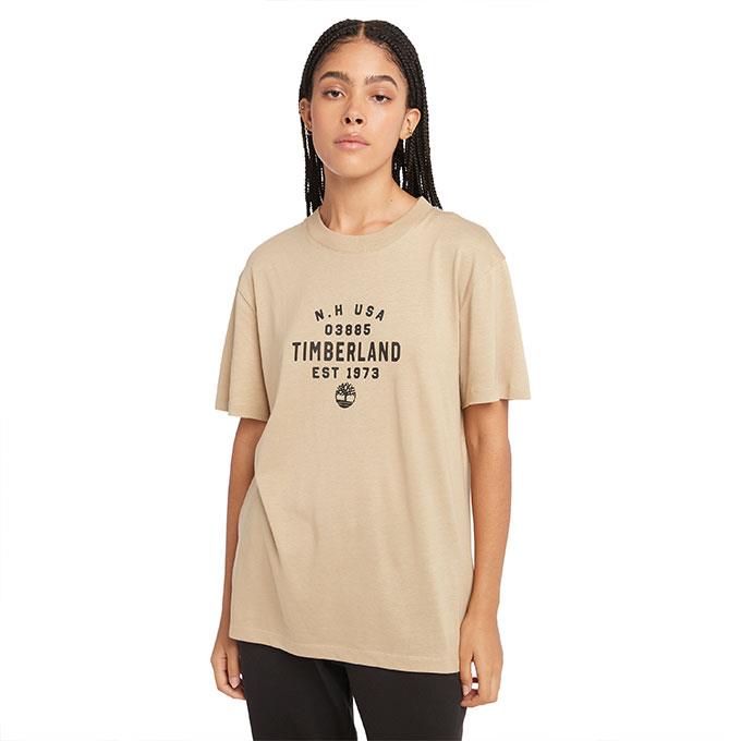Timberland Front Graphic Short Sleeve Beyaz Erkek T-Shirt