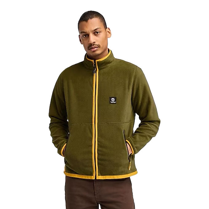 Timberland Full Zip Fleece Erkek Polar - Yeşil