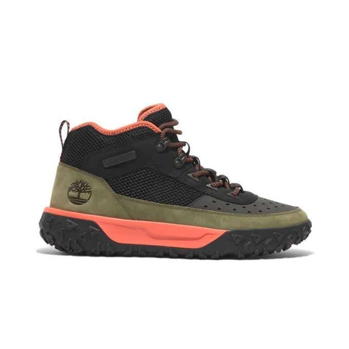 Timberland Greenstride Motion 6 Mıd Lace Up Erkek Black W Medıum Green Outdoor Bot