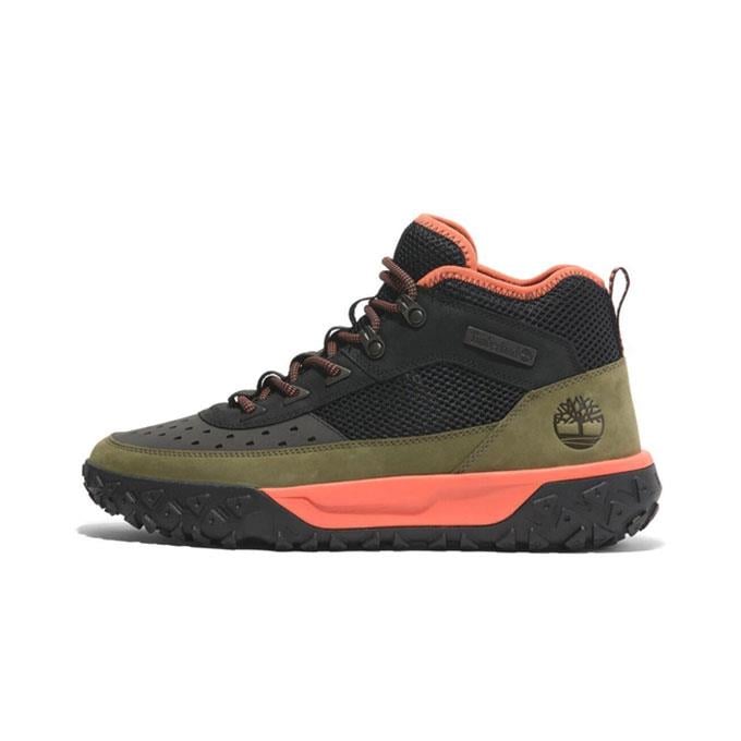 Timberland Greenstride Motion 6 Mıd Lace Up Erkek Black W Medıum Green Outdoor Bot