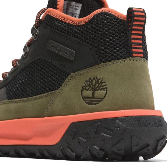 Timberland Greenstride Motion 6 Mıd Lace Up Erkek Black W Medıum Green Outdoor Bot