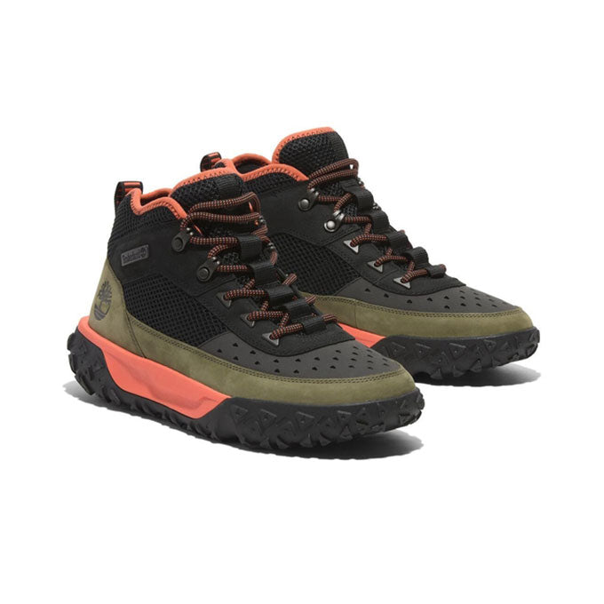 Timberland Greenstride Motion 6 Mıd Lace Up Erkek Black W Medıum Green Outdoor Bot