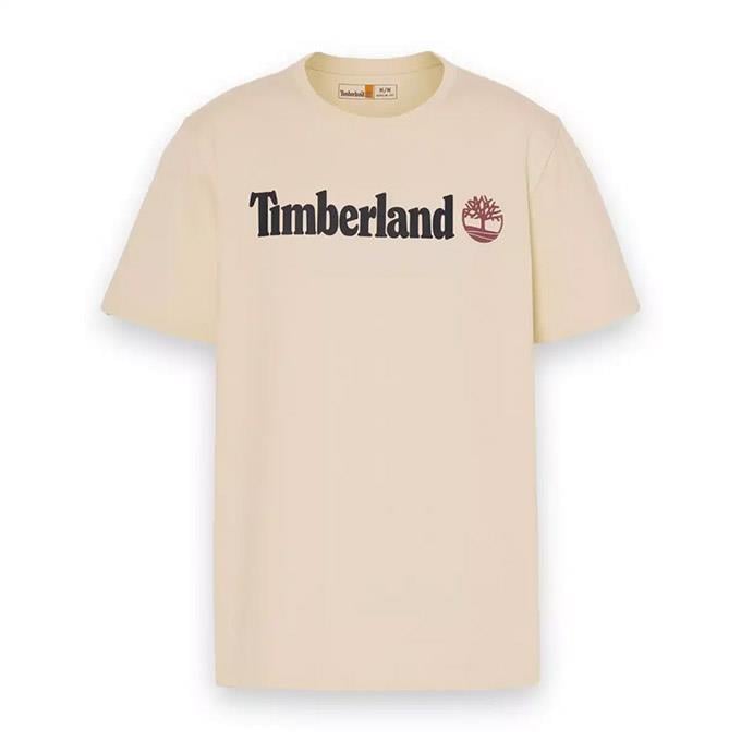 Timberland Kennebec River Linear Logo Bej Erkek T-Shirt