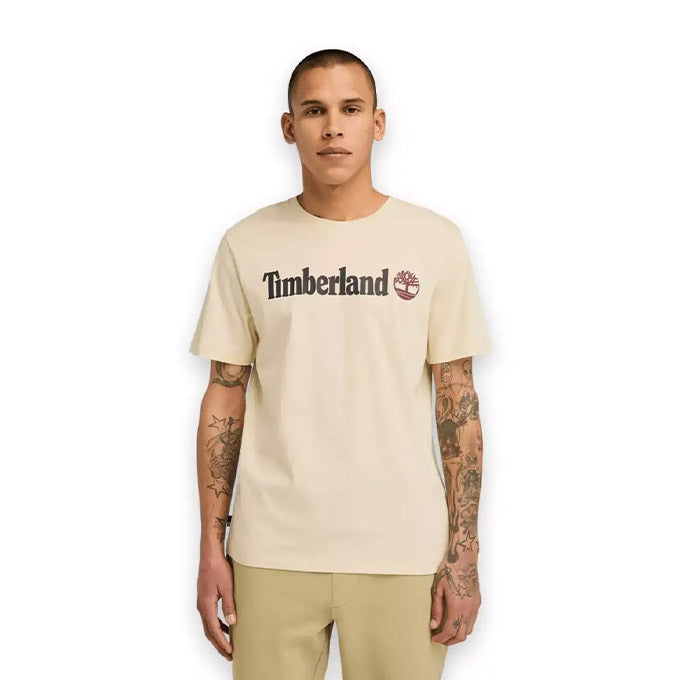 Timberland Kennebec River Linear Logo Bej Erkek T-Shirt