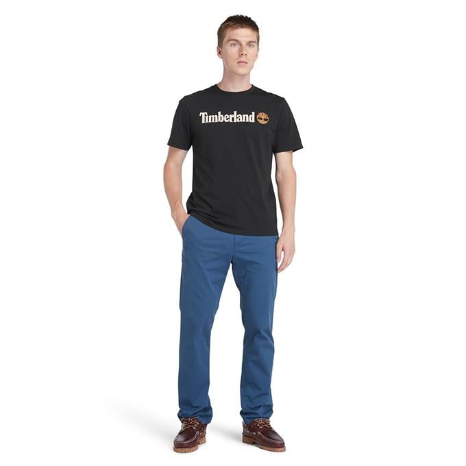 Timberland Kennebec River Linear Logo Siyah Erkek T-Shirt