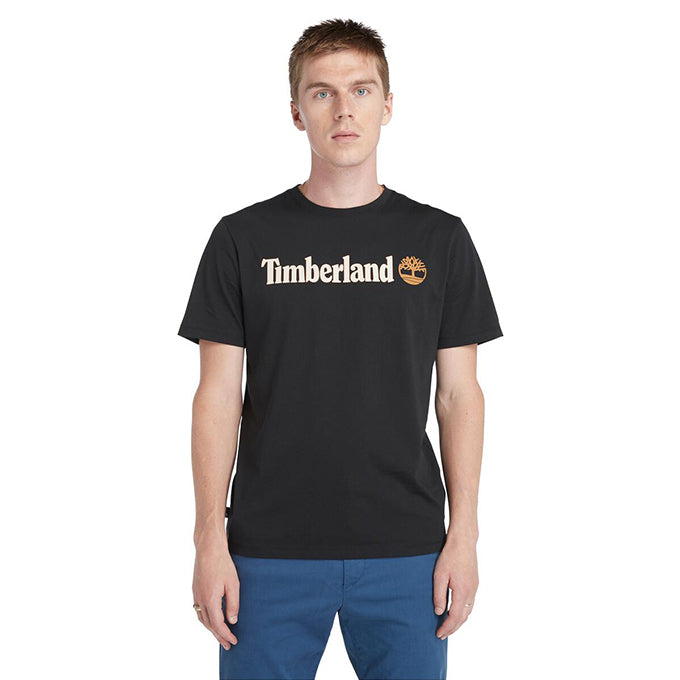 Timberland Kennebec River Linear Logo Erkek T-Shirt - Siyah