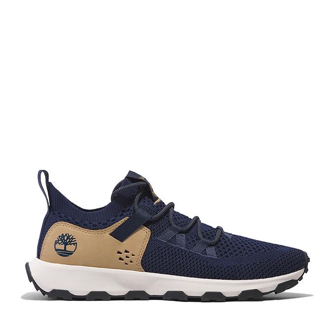 Timberland Low Lace Up Erkek Dark Blue Knıt Outdoor Ayakkabı