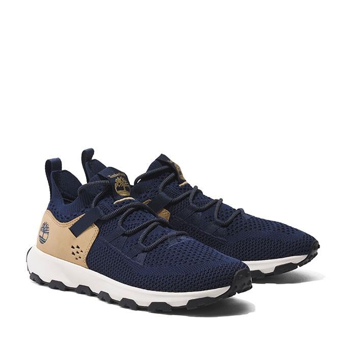 Timberland Low Lace Up Erkek Dark Blue Knıt Outdoor Ayakkabı