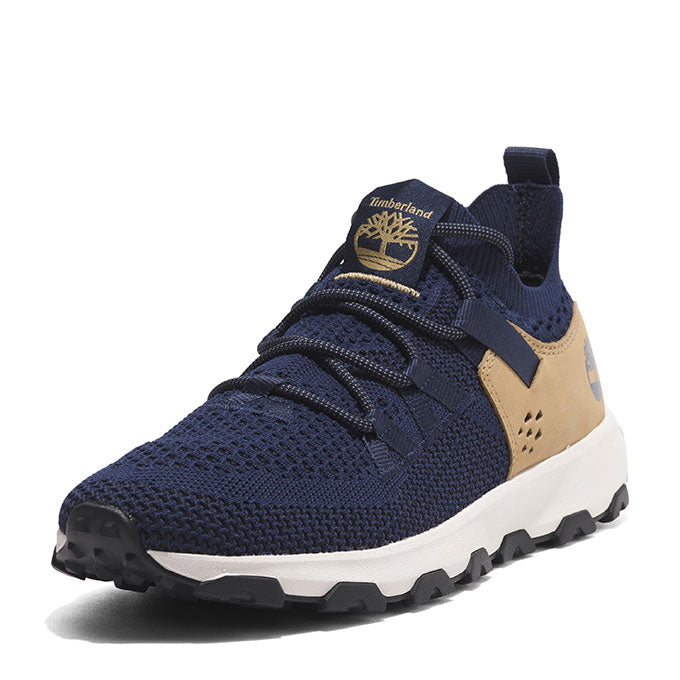 Timberland Low Lace Up Erkek Dark Blue Knıt Outdoor Ayakkabı
