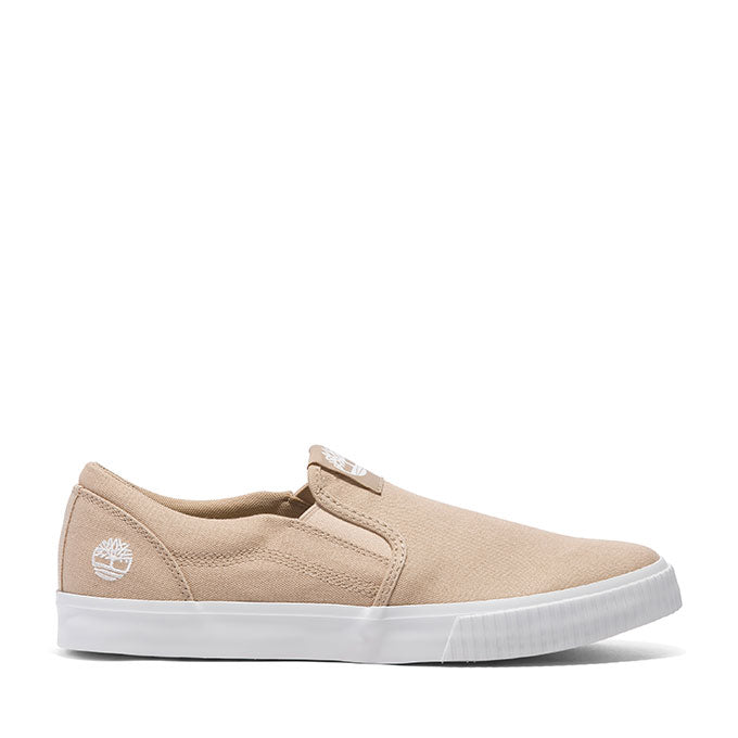 Timberland Low Slıp On Erkek Lıght Beıge Canvas Sneaker